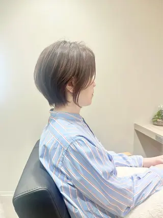 ショート カラー 瀧 元気/ショート/ 白髪ぼかし/髪質改善のヘアスタイル