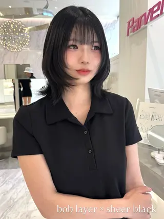 ミディアム カラー Parve Mix 🫧梶川虹のヘアスタイル