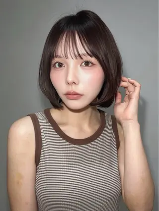 ショート ボブ/ミルクティー KOUGAのヘアスタイル