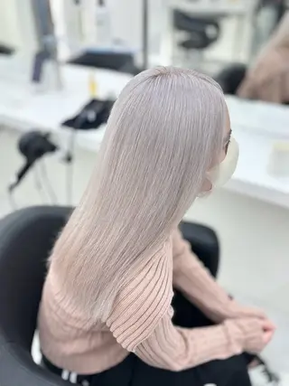 セミロング カラー 🫧韓国風透明感 ヘア🫧towaのヘアスタイル