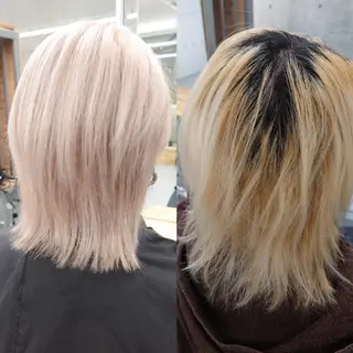 ショート カラー 艶髪✨ブリーチ職人 yasuのヘアスタイル