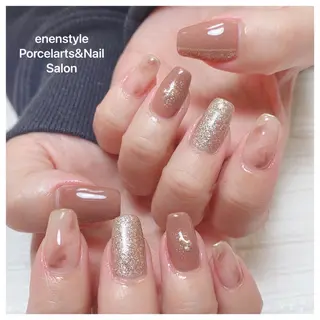 ミディアム ネイル 🐾enen style 🐾のネイルデザイン