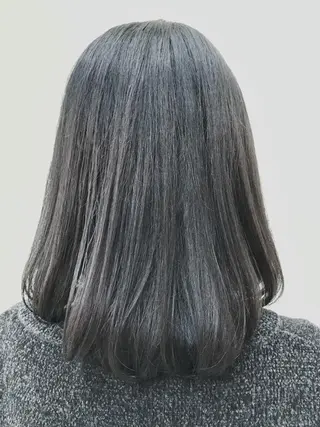 ミディアム カラー メンズカット/パーマ 深浦 庄晴のヘアスタイル