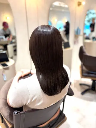 ロング カラー 菅原 渚のヘアスタイル