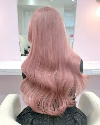 ロング カラー ハイトーンカラー💞 くるみ🎀のヘアスタイル