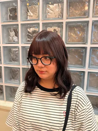 ミディアム 顔周りレイヤー☆ スパ☆石上遥楓のヘアスタイル