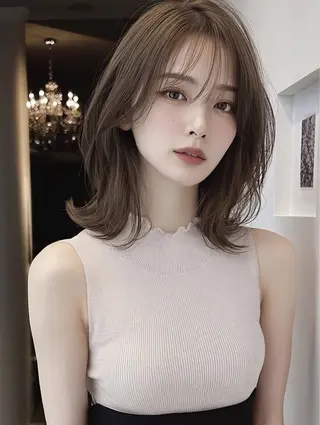 ミディアム 橋爪 優真のヘアスタイル