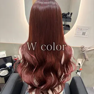 ロング カラー 【ブリーチ矯正◎】 【髪質改善矯正】のヘアスタイル