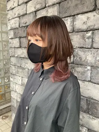 ミディアム カラー ✂️似合わせの魔術師 石田一樹✂️のヘアスタイル