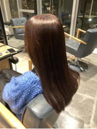 セミロング ヘアアレンジ パーマ カラー ヘアケア特化型サロン newi 梅田のヘアスタイル
