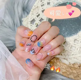 ショート ネイル LUNA Nail salon💕のネイルデザイン