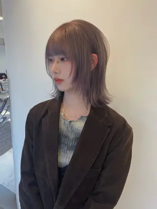 ミディアム Hanaka🪷 ニュアンス×レイヤーのヘアスタイル
