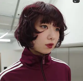 ショート カラー 立木 梨那のヘアスタイル