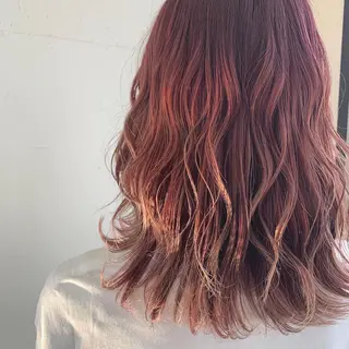 ミディアム カラー 川上 紗也加のヘアスタイル