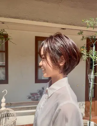 ショート 河本 愛花のヘアスタイル