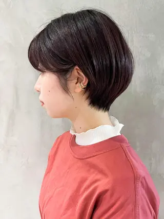 ショート カラー パーマ ヘアアレンジ ITbyALBUM 中野店のヘアスタイル