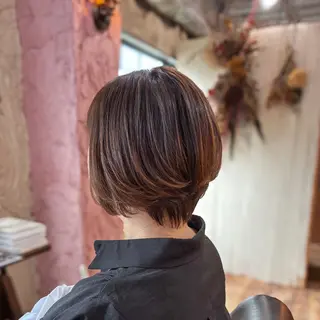 ショート カラー 大人ショートボブ専門 /増田英二のヘアスタイル