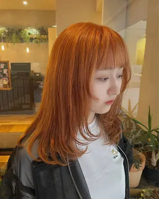 ロング 田中 結月のヘアスタイル