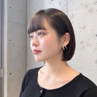 ショート カラー ヘアアレンジ 💥ボブ/艶髪/ 透明感カラー/陸人のヘアスタイル