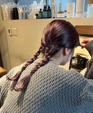 ヘアアレンジ あやの/ブリーチ カラー/カットのヘアスタイル