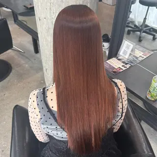 ロング 艶髪カラー・縮毛矯正 ・レイヤーAsunaのヘアスタイル