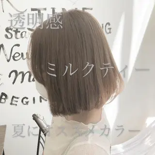 ミディアム エクステ・髪質改善・ ブリーチ・吉田大介のヘアスタイル