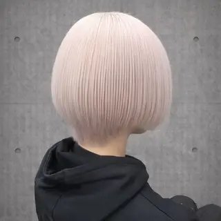 ショート カラー ✨ブリーチ支持No1 複雑履歴修正/舘岡のヘアスタイル