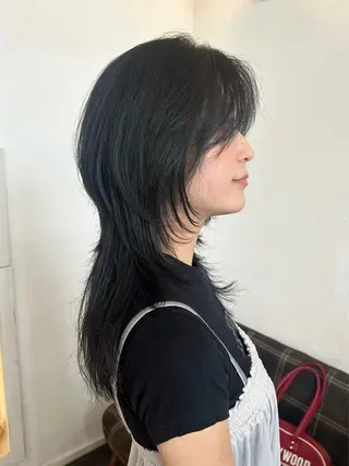 ロング カラー 水谷 優華のヘアスタイル