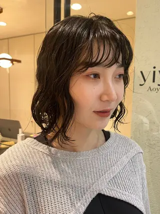 ミディアム 🩵透明感カラー🩵 /表参道/うららのヘアスタイル