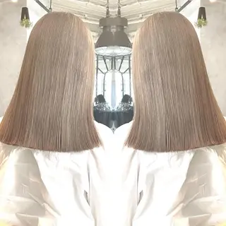 セミロング 横浜/韓国レイヤー /透明感カラー🌷のヘアスタイル