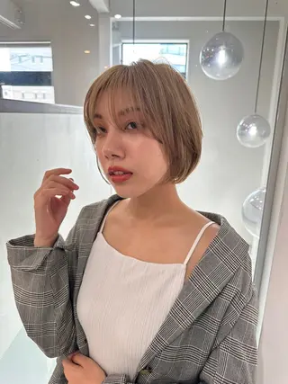ショート 縮毛矯正/レイヤー taiga🧡のヘアスタイル