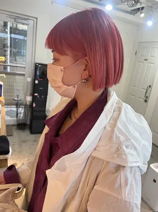 ショート カラー パーマ ヘアアレンジ くびれレイヤー/艶 カラー　MADOKAのヘアスタイル