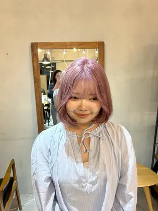 ミディアム カラー ruup Aru ユウキのヘアスタイル