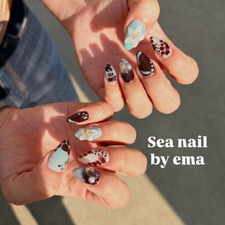 ネイル Sea  nail by emaのネイルデザイン