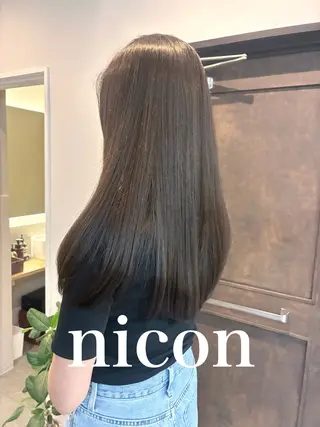 ロング 髪質改善 髪質改善カラーのヘアスタイル