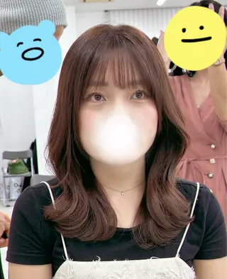 ミディアム ヘアアレンジ 宮寺 希実のヘアスタイル