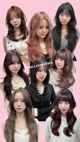 セミロング MOE 福岡韓国ヘア✧︎のヘアスタイル