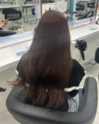 ロング カラー 🍀透明感ブラウン sakura🍀のヘアスタイル