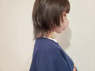 セミロング カラー パル__レイヤー/パ ーマ/デザインカラーのヘアスタイル