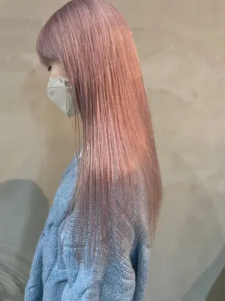 ロング カラー カジ エリナのヘアスタイル