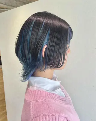 ミディアム 前田 菜奈子のヘアスタイル