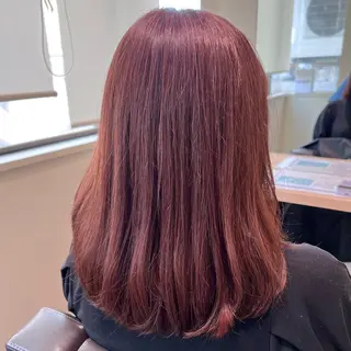 ミディアム カラー やすい さおりのヘアスタイル