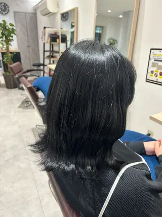 ミディアム カラー 小池 颯希のヘアスタイル