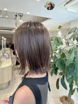 ショート カラー 透明感カラー🌿 グレージュ🐺陽介のヘアスタイル