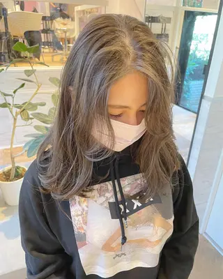 セミロング カラー 🫧透明感ヘア🫧 🧸竹花　彩希🧸のヘアスタイル