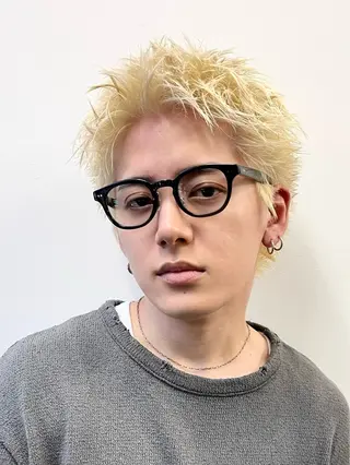 カラー ヘアアレンジ メンズ (メンズ特化)AKI /古本晃大のヘアスタイル