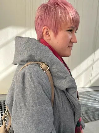 ショート カラー ハイトーン/ショート 村上淳乃🐥のヘアスタイル
