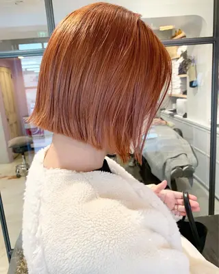 ミディアム カラー パーマ ヘアアレンジ 🫧赤み消し*艶髪 nanami🫧のヘアスタイル
