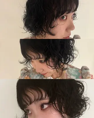 ショート パーマ レイヤー🎶似合わせ パーマ🎀ナナコのヘアスタイル