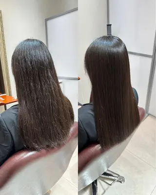 ロング カラー パーマ ヘアアレンジ メンズ キッズ ネイル マツエク・マツパ アイブロウ ✨髪質改善専門店✨ QOLU✨のヘアスタイル